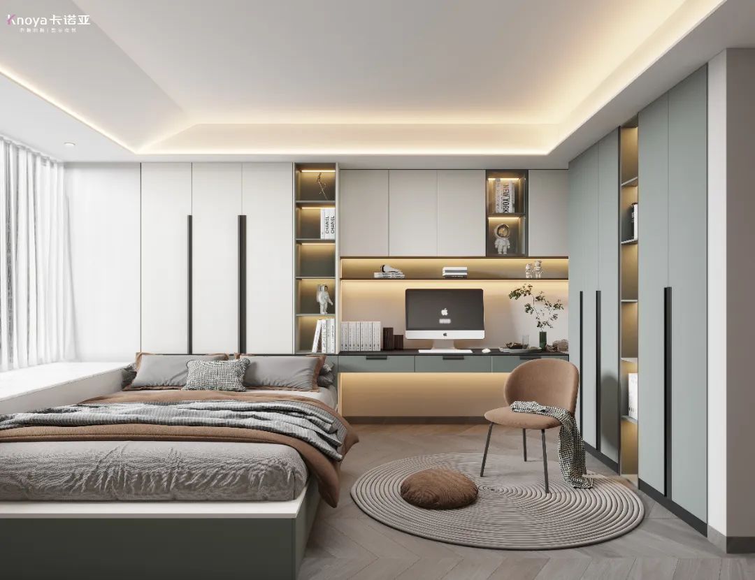 書桌+書櫃+衣櫃一體 書桌+書櫃+衣櫃一體