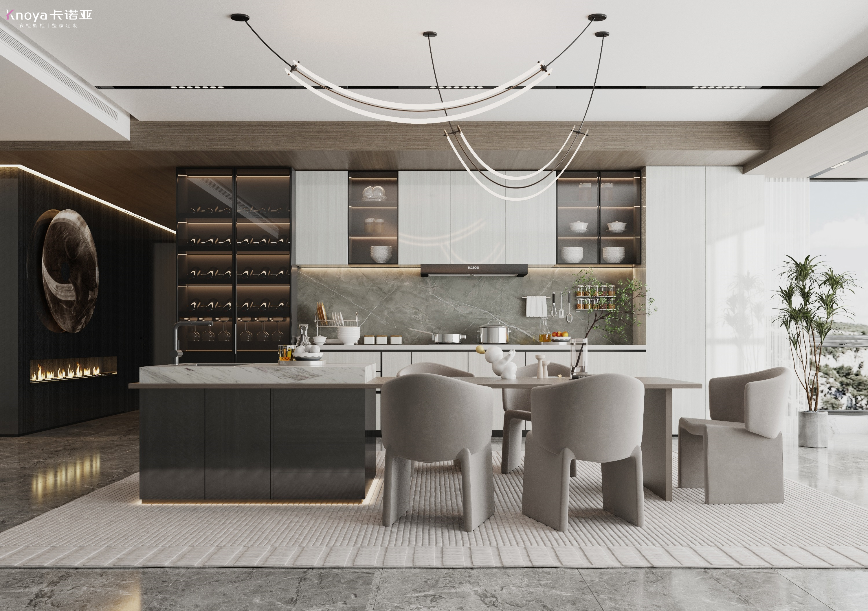 吊櫃下方嵌入油煙機 吊櫃下方嵌入油煙機